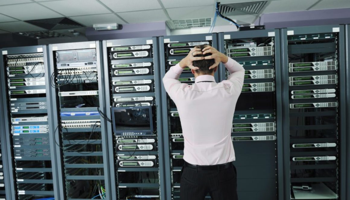 system fail situation in network server room