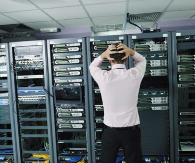 system fail situation in network server room